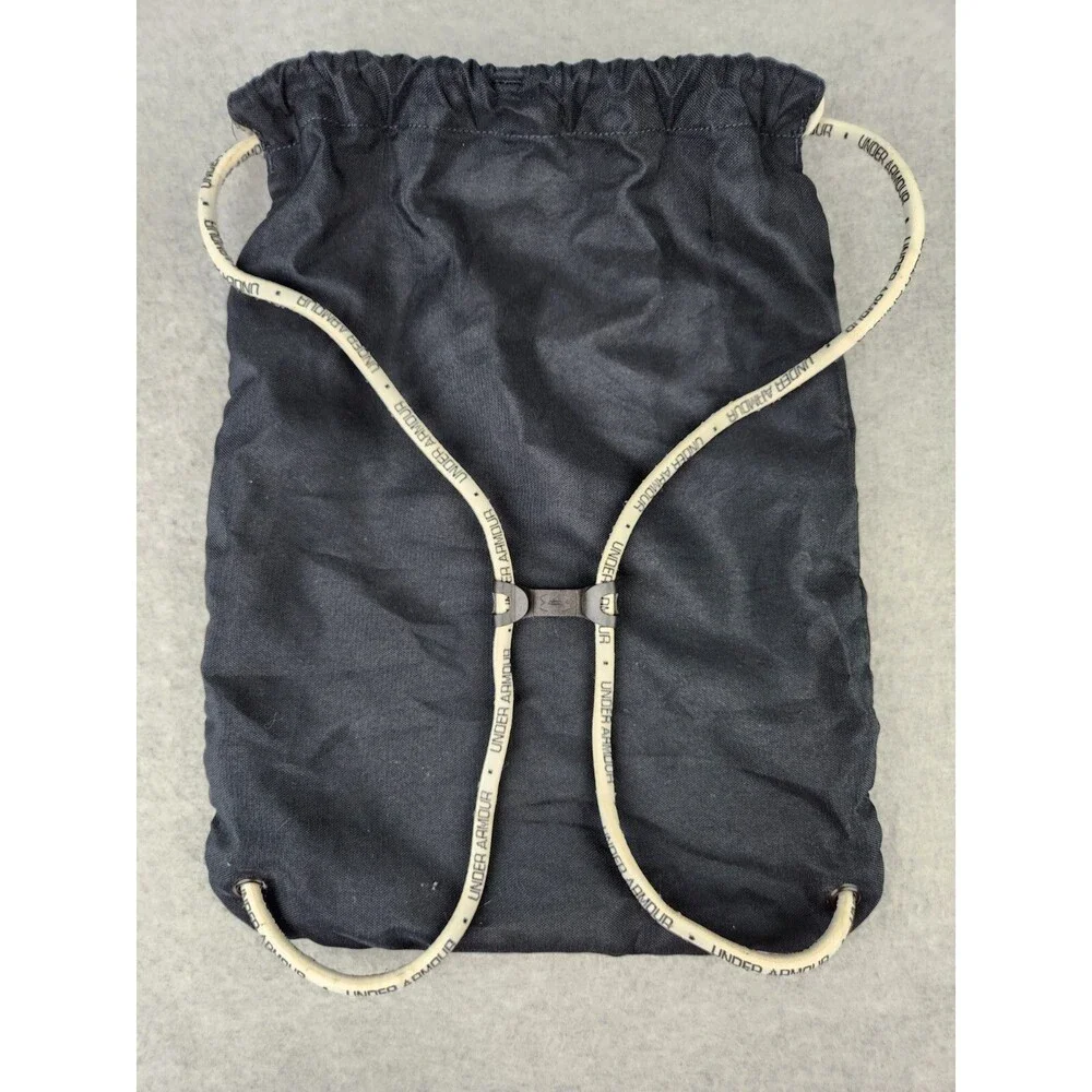 Under Armour Canvas Drawstring Backpack Bag Football Black‎ Practice Equipment